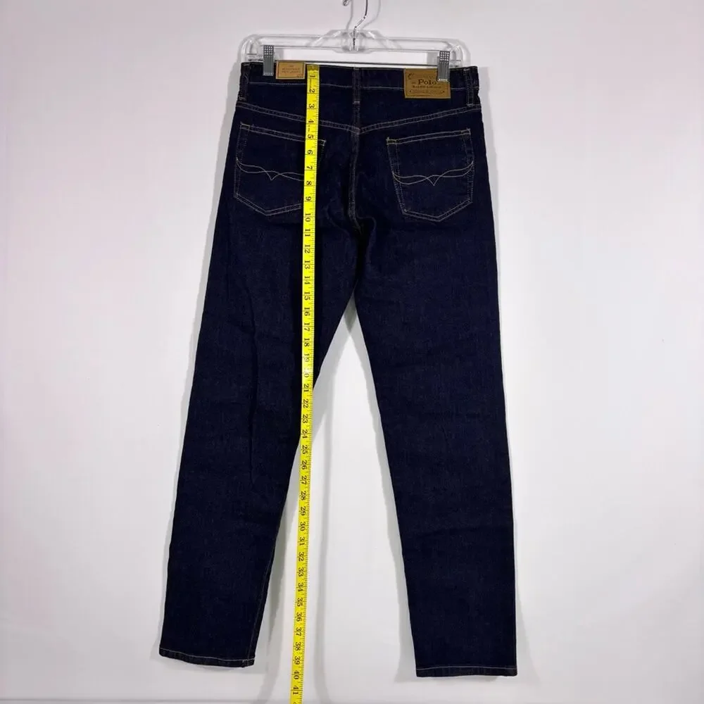 NWT Ralph Lauren Polo Boy's Hampton Deep Blue Straight Jeans Size 20 1082